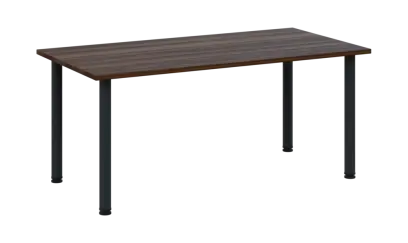 CRTR 160 jídelní stůl, kovová podnož černá, deska 25 mm, 1600x800 mm, ořech královský